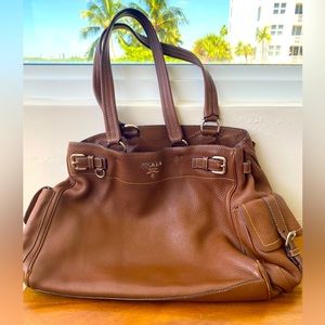 Authentic PRADA Vitello Daino Shoulder/tote Bag